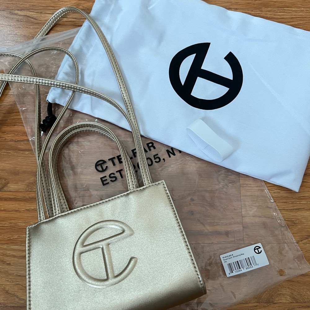 Small Telfar Shopping Bag - Gold - Pristine Condition!